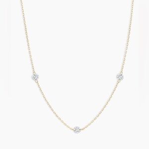 Gorjana Floating Diamond Stationary Necklace
